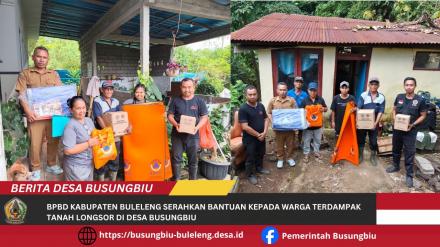 BPBD Buleleng Serahkan Bantuan 